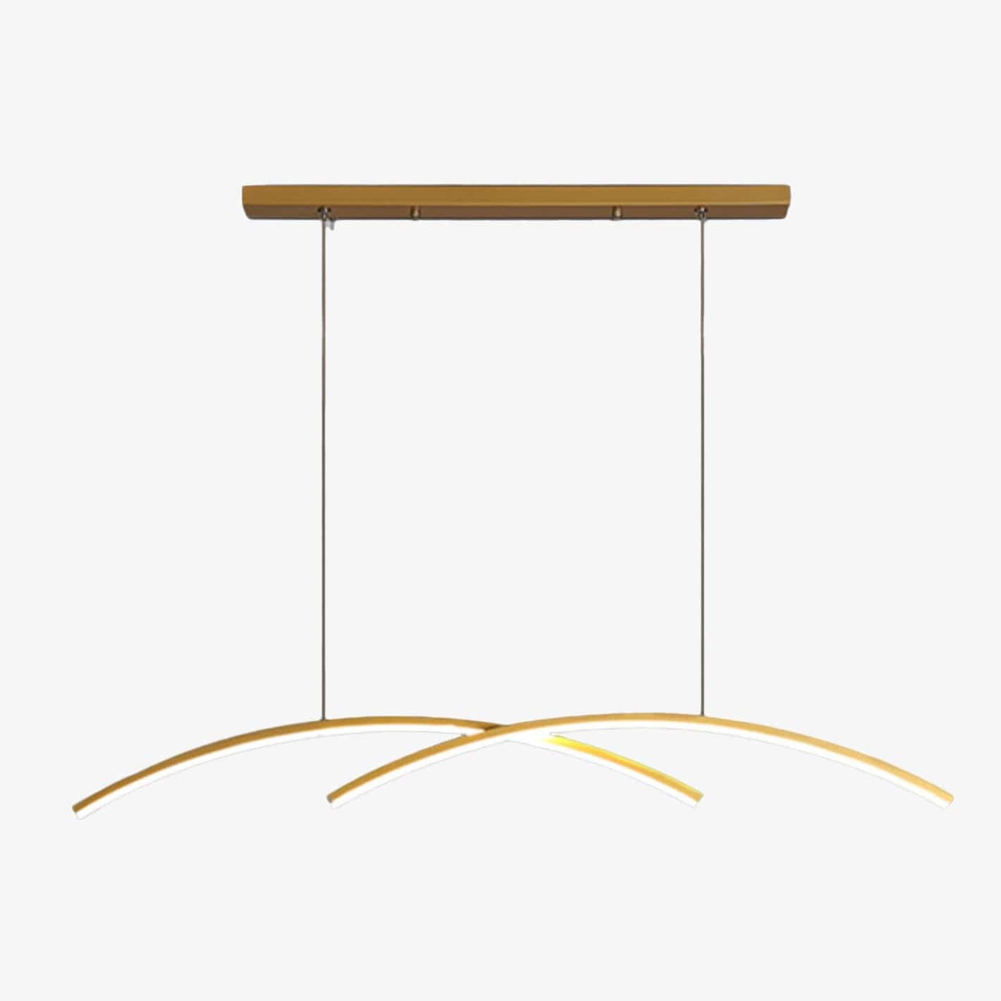 Roxanna Metallic Arc-Shaped LED Pendant Light Norenza