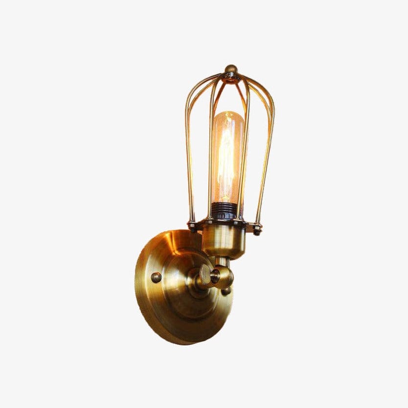 Rustic Vintage Gold Wall Sconce Gold Norenza