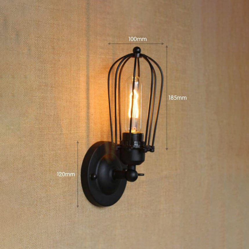 Rustic Vintage Gold Wall Sconce Norenza