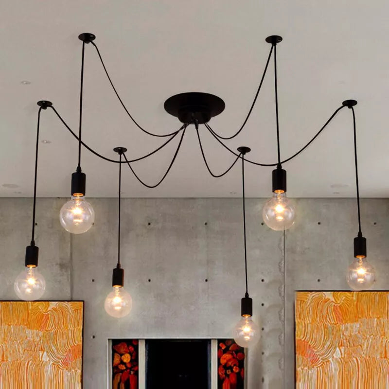 Suspension Design with Cable Hanging Lamps for Dining