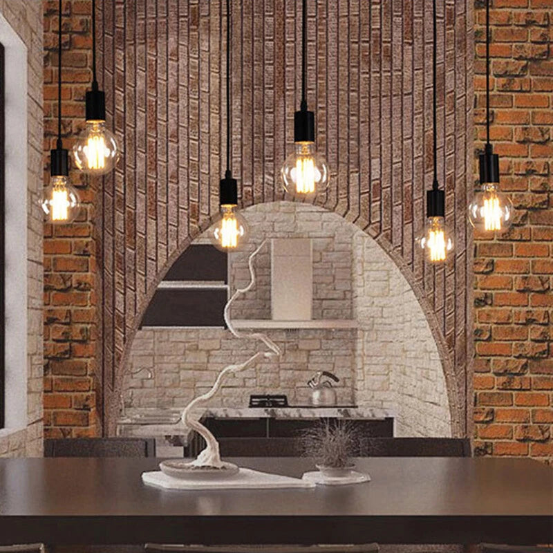 Suspension Design with Cable Hanging Lamps for Dining