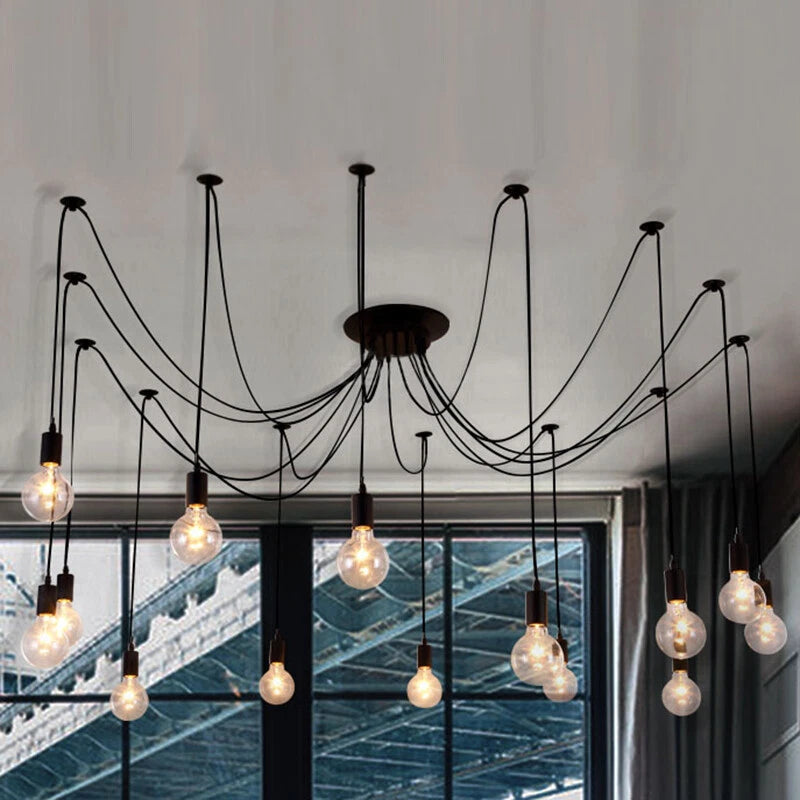 Suspension Design with Cable Hanging Lamps for Dining