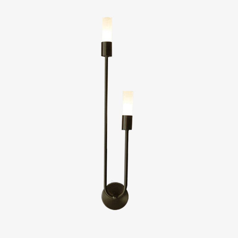 Sally Minimalist U-Shaped LED Wall Sconce Black / Left Norenza