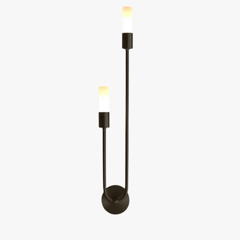 Sally Minimalist U-Shaped LED Wall Sconce Black / Right Norenza