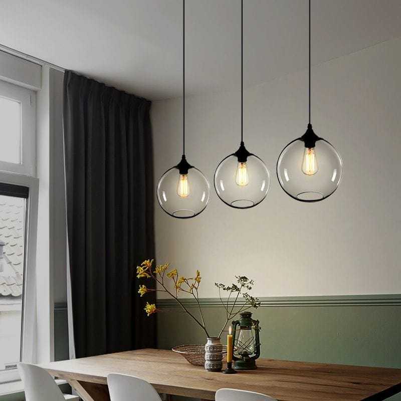 Scandinavian Glass Pendant Lights in Various Shapes Norenza
