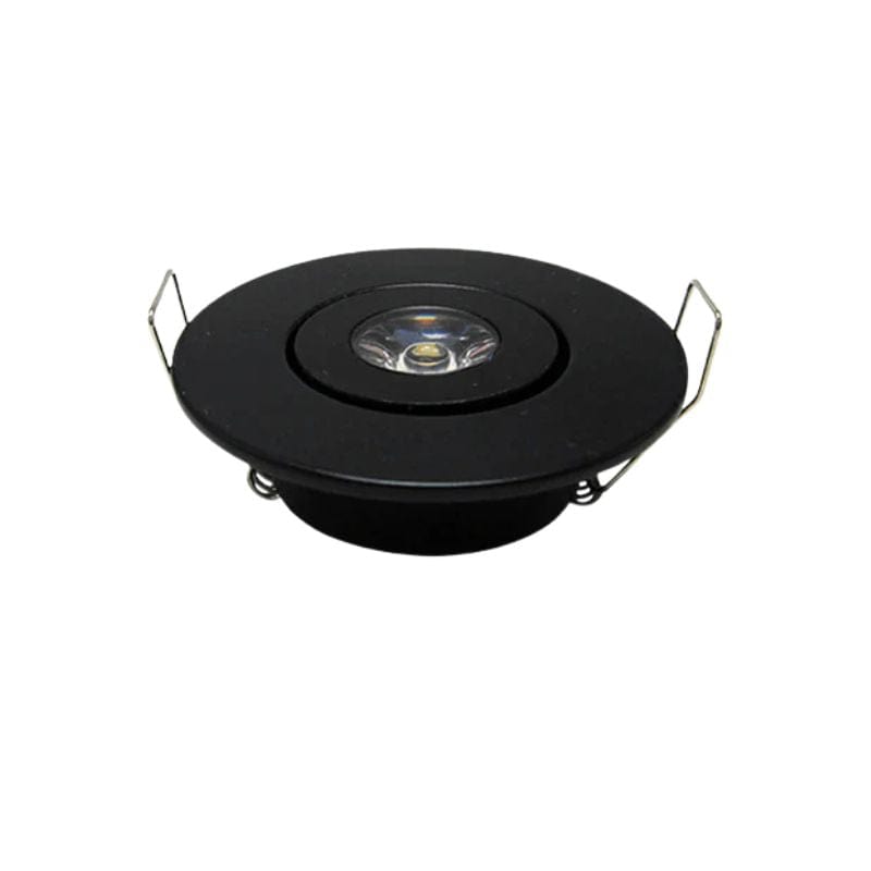 Set of 10 Adjustable Integrated Mini LED Spotlights Black Norenza