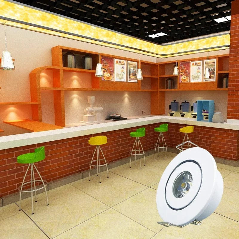 Set of 10 Adjustable Integrated Mini LED Spotlights Norenza