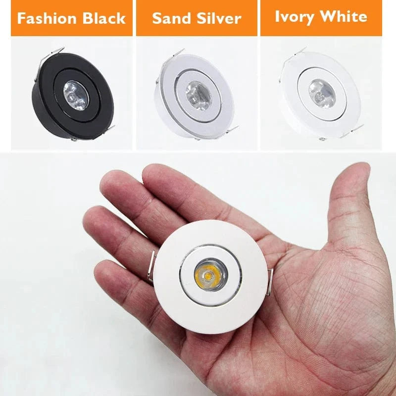 Set of 10 Adjustable Integrated Mini LED Spotlights Norenza