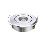 Set of 10 Adjustable Integrated Mini LED Spotlights Silver Norenza