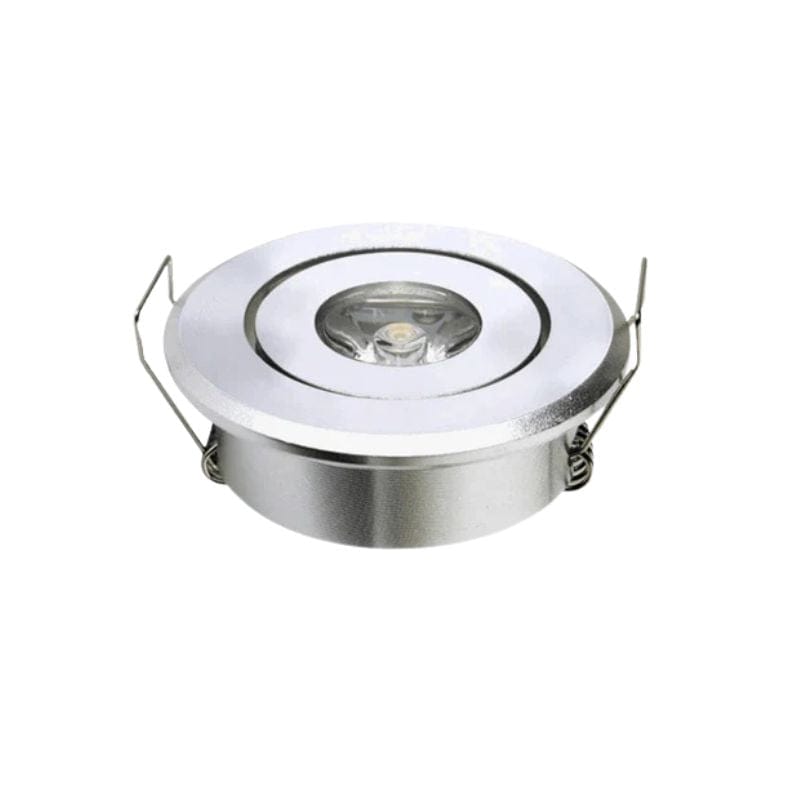 Set of 10 Adjustable Integrated Mini LED Spotlights Silver Norenza