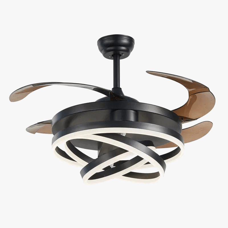Silent Ceiling Fan with Remote Control and LED Light Norenza