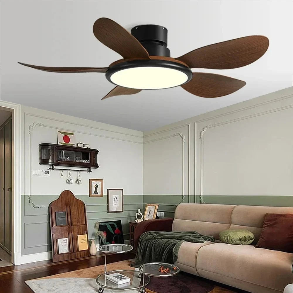 Simple Ceiling Fan with LED Light and Remote Control Norenza