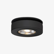 Slim Modern Round Adjustable LED Spotlight Black Norenza