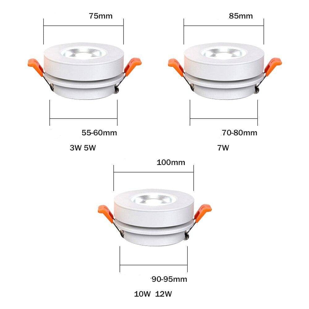 Slim Modern Round Adjustable LED Spotlight Norenza