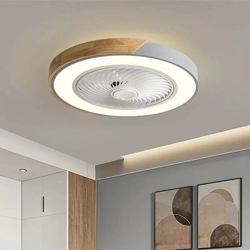 Smart Ceiling Fan with Light and Reversible Blades, 6 Speeds Gray Norenza