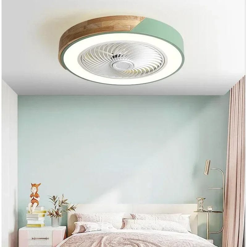 Smart Ceiling Fan with Light and Reversible Blades, 6 Speeds Green Norenza