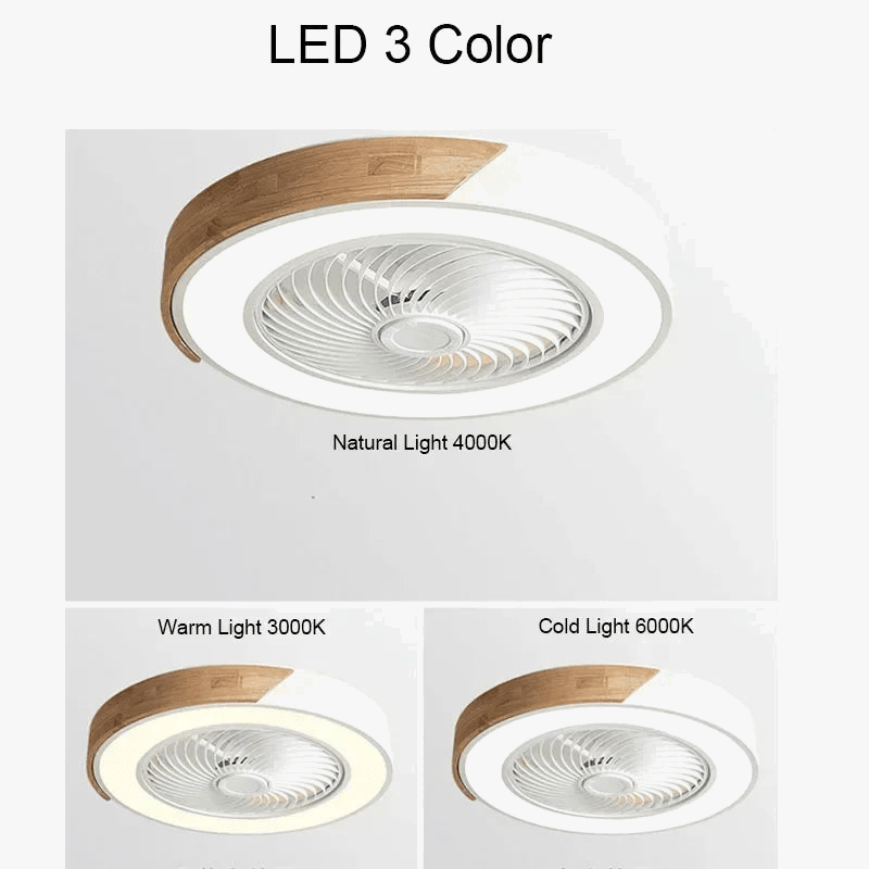 Smart Ceiling Fan with Light and Reversible Blades, 6 Speeds Norenza
