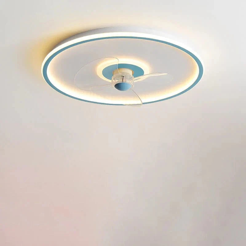 Smart Ceiling Fan with Remote Control and LED Light Blue Norenza