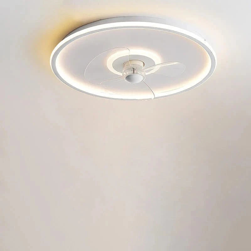 Smart Ceiling Fan with Remote Control and LED Light White Norenza