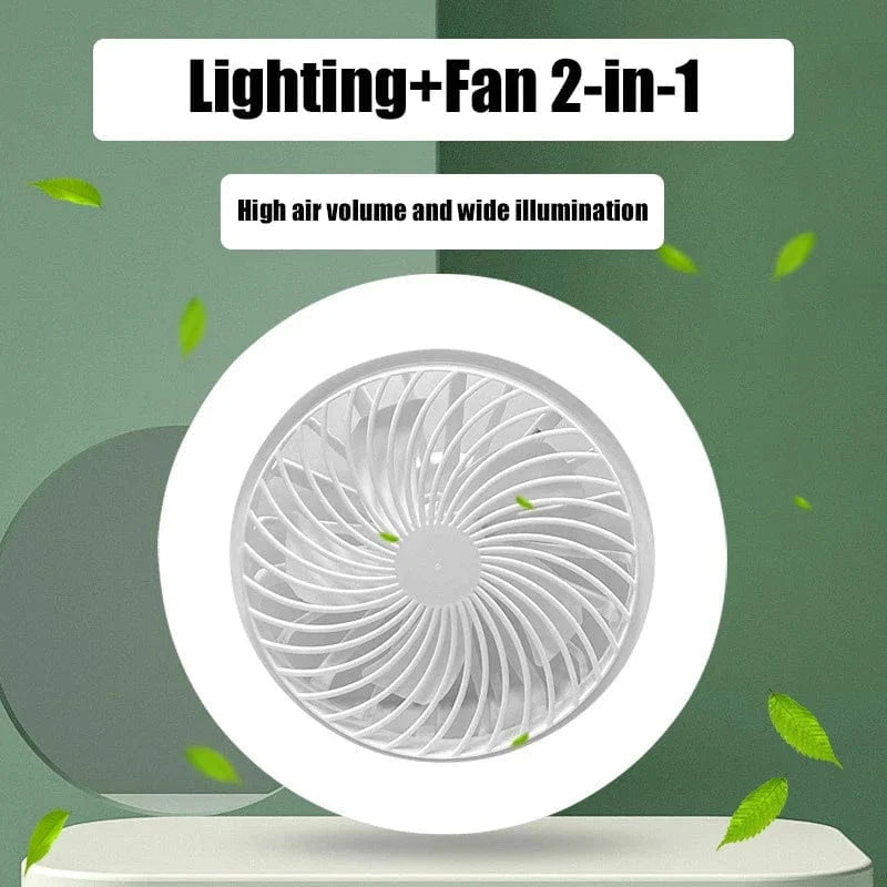 Smart LED Ceiling Light with Fan and Remote Control Norenza