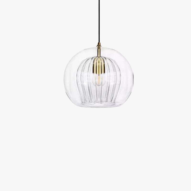 Smoke Gray Nordic Design Glass LED Pendant Light Clear Norenza