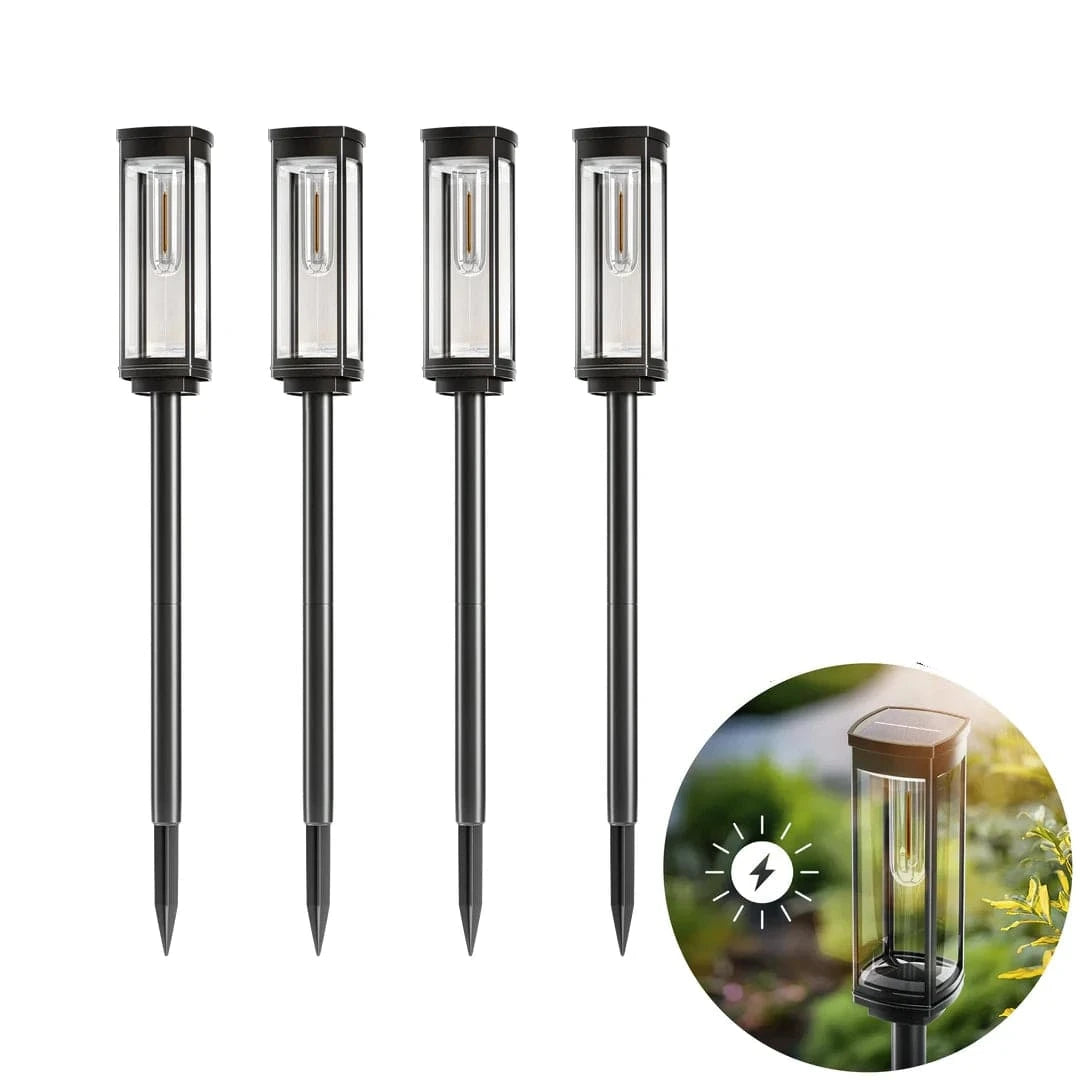 Solar LED Pathway Lights 3 + 1 FREE Norenza
