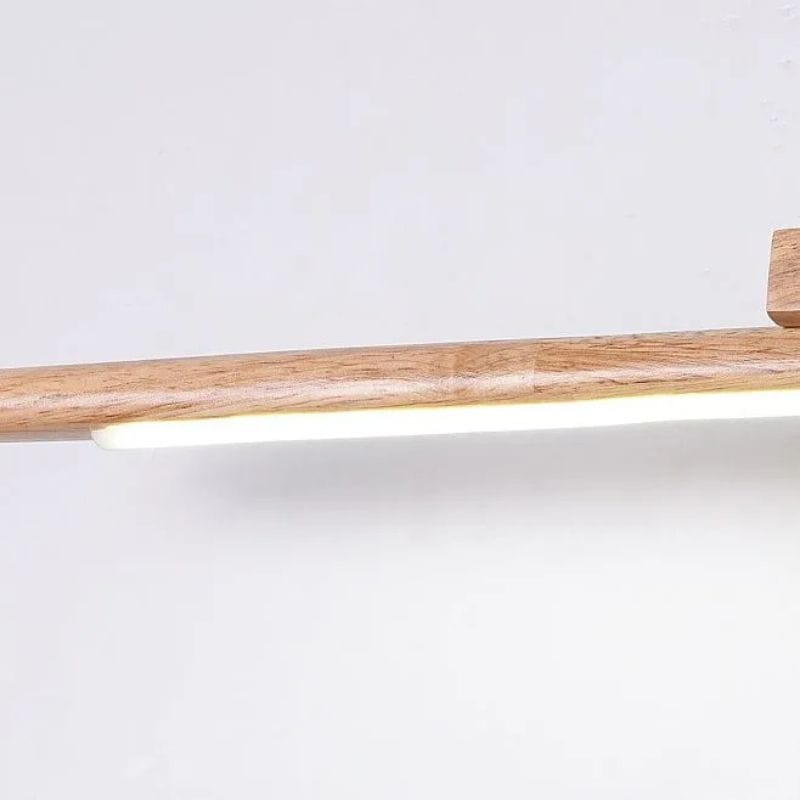 Solid Wood LED Bathroom Mirror Wall Light Norenza