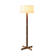 Solid Wood Wabi-Sabi Floor Lamp - Japanese Zen Decorative Light Walnut Norenza