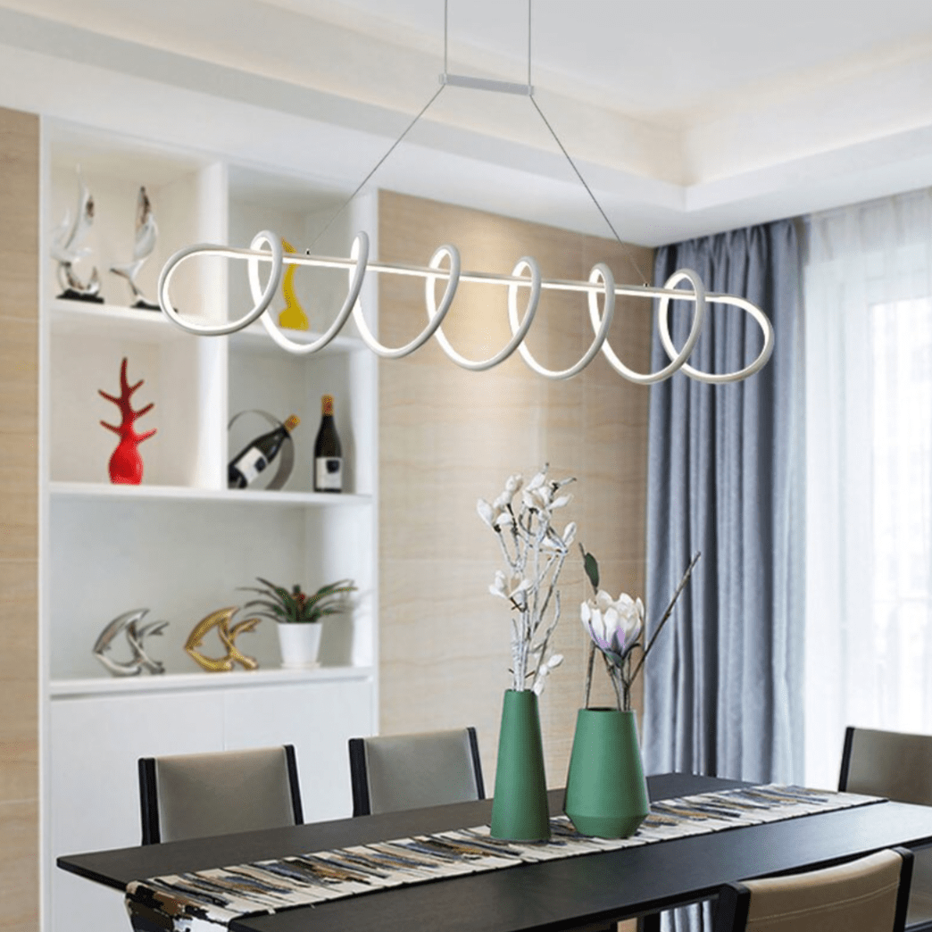 Spiral Pendant LED Chandelier in Acrylic Design Norenza