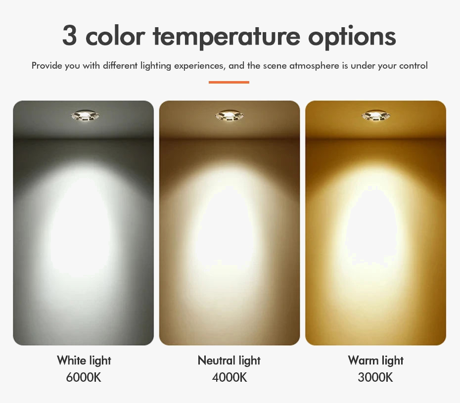 Dimmable Thick Aluminum LED Recessed Spotlight