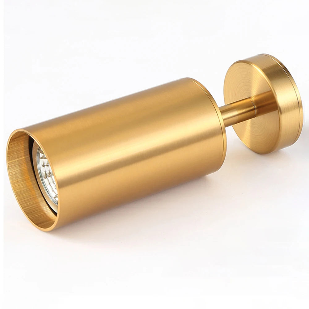 Gold Aluminum LED Spotlight for Modern Interior Lighting