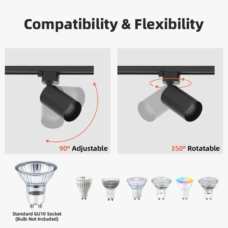 LED Track Spotlight for Indoor Lighting and Decoration