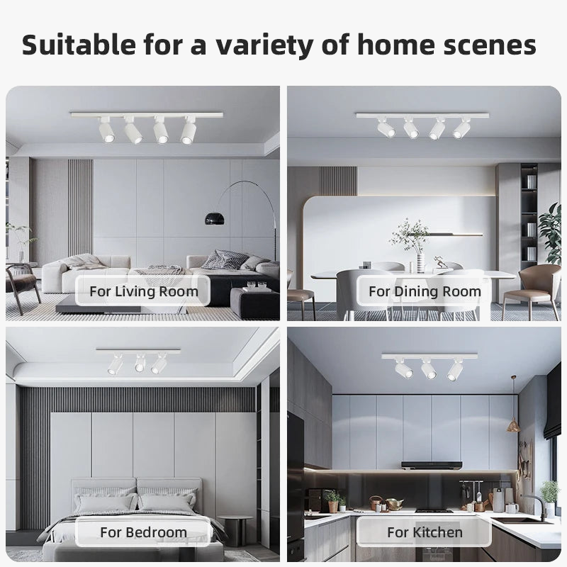 LED Track Spotlight for Indoor Lighting and Decoration