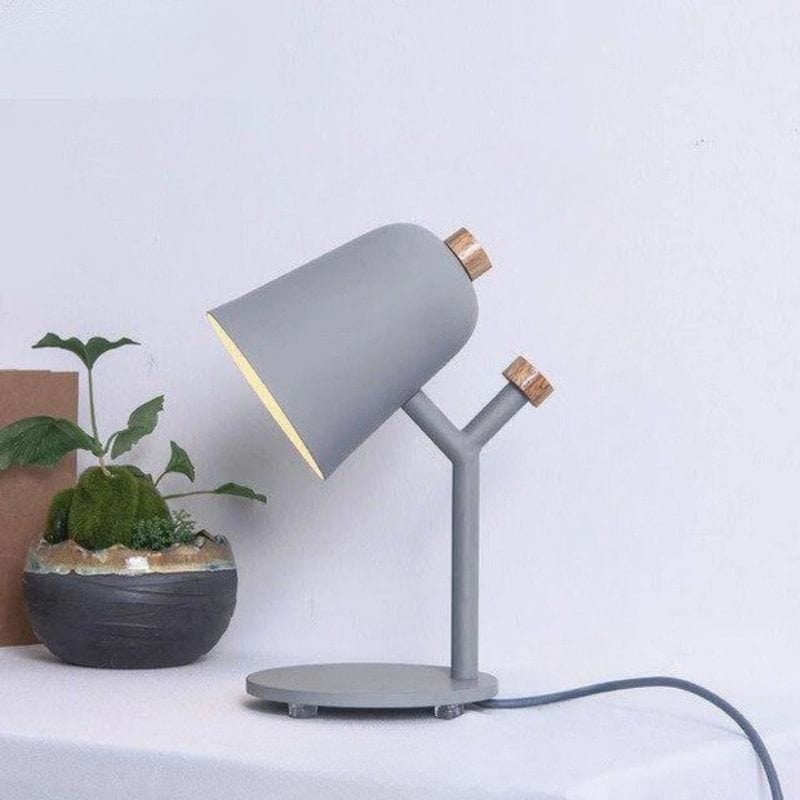 Stylish Branch Desk or Nightstand Lamp Gray Norenza