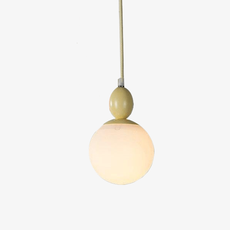 Colorful Suspension with Perched Bird Macaroon