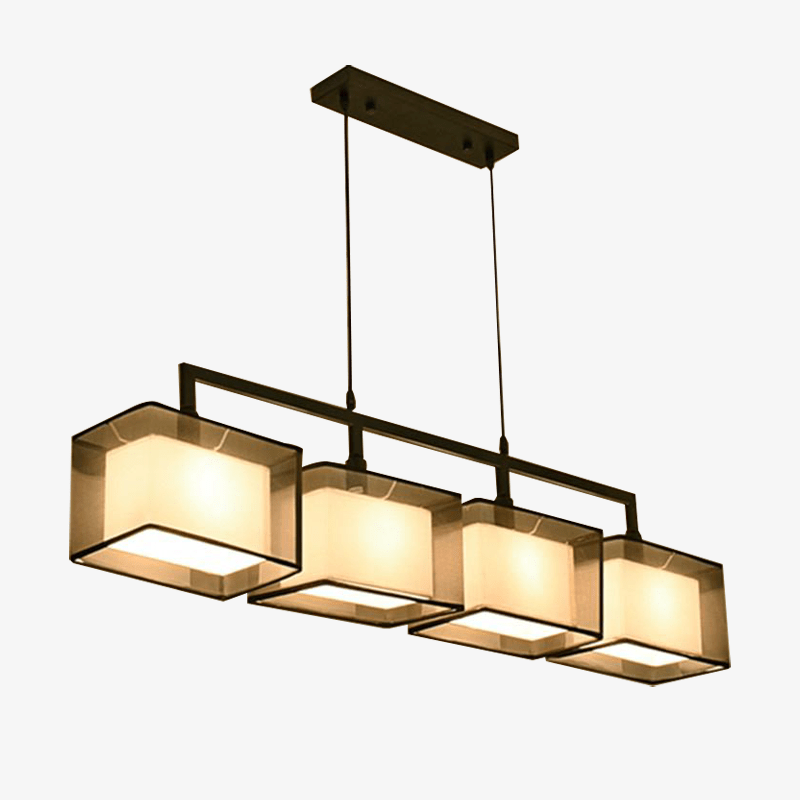 Nordic Style Cube Suspension Light with Multiple Lamps