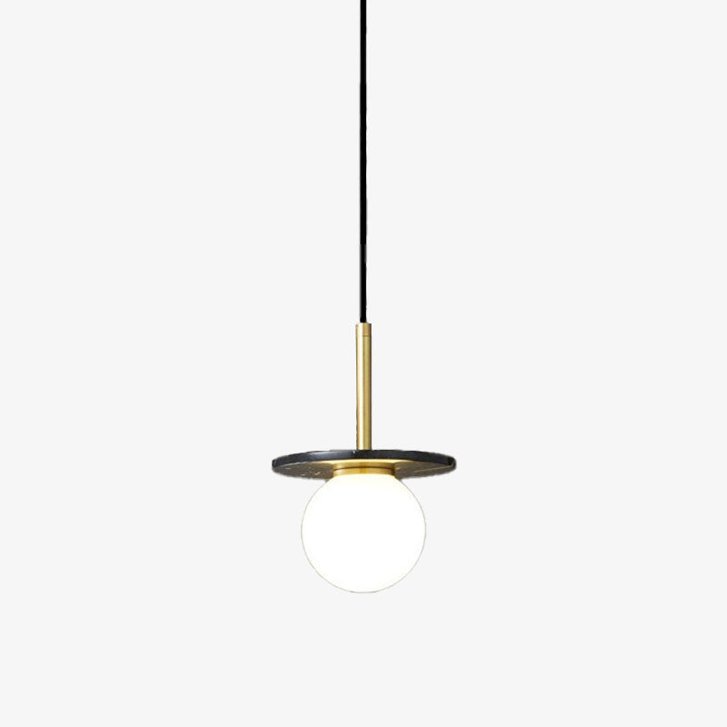 Gianna Flat Marble Shade Pendant Light