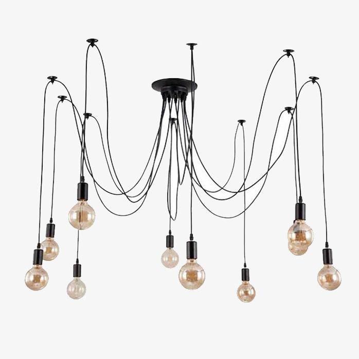 Suspension Design with Cable Hanging Lamps for Dining
