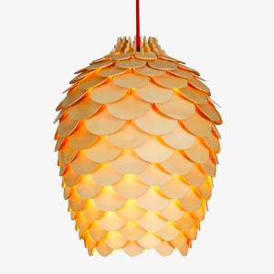 Wooden Flower Suspension Design with Chiba Petals