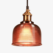 Suspension design en verre grainé style industriel Bowl