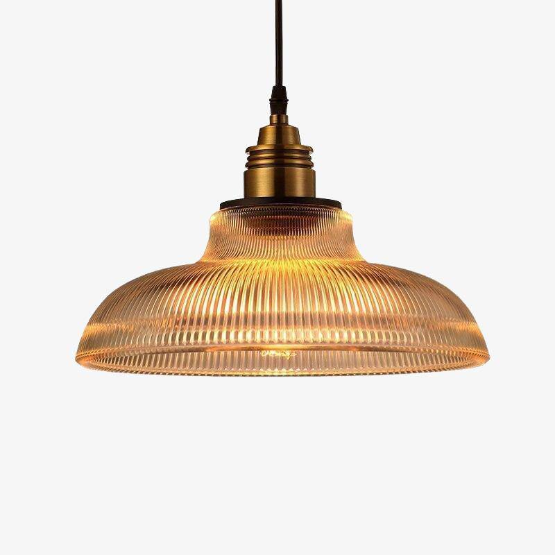 Retro Style Round Shade LED Suspension Light - Tequio