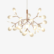 Modern LED Tree Suspension Light in Copper or Black