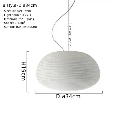 Nordic Glass Pendant Light for Home Decor