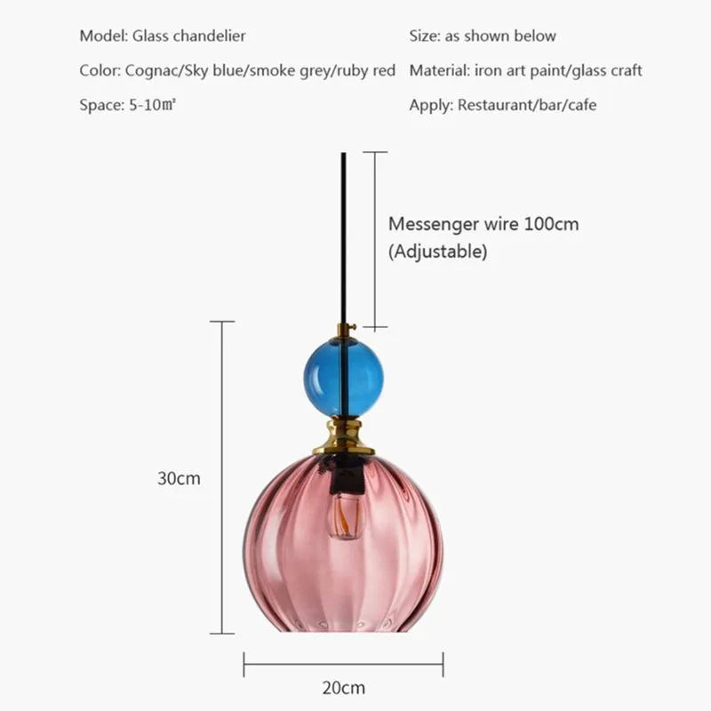 Nordic LED Glass Pendant Light