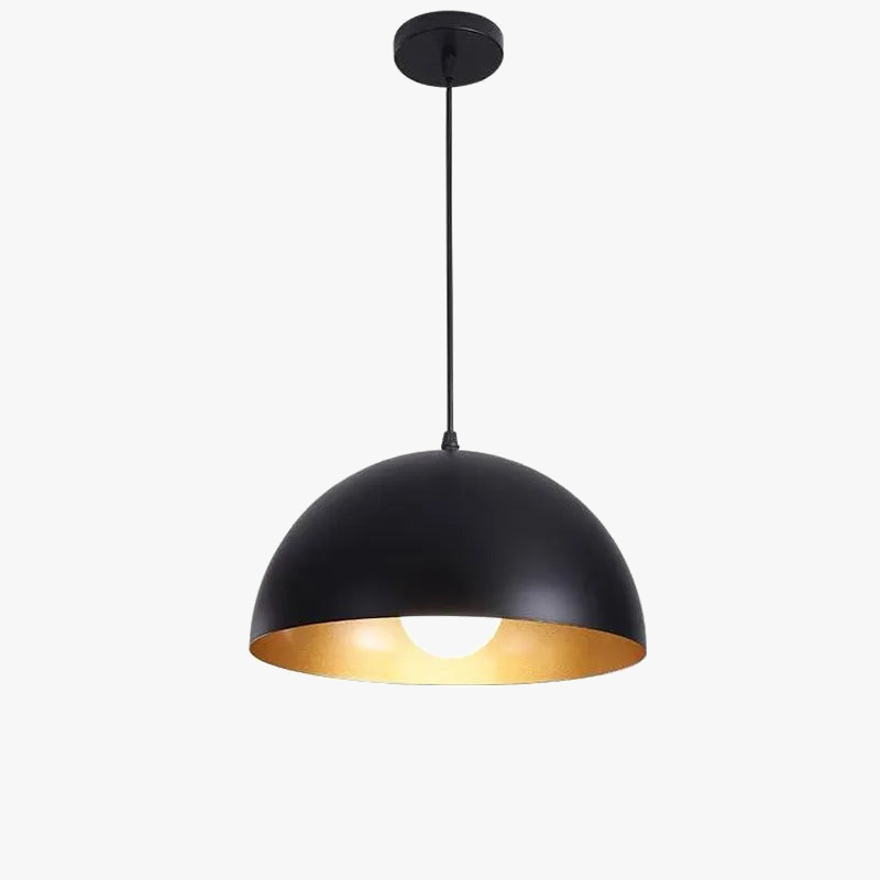 Retro Half-Bowl Pendant Light