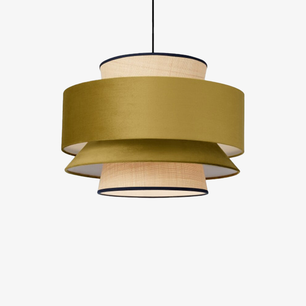 Modern Multi-Shade Fabric Pendant Light Bria
