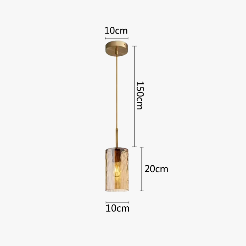 Nordic LED Glass Pendant Light for Kitchen Lighting