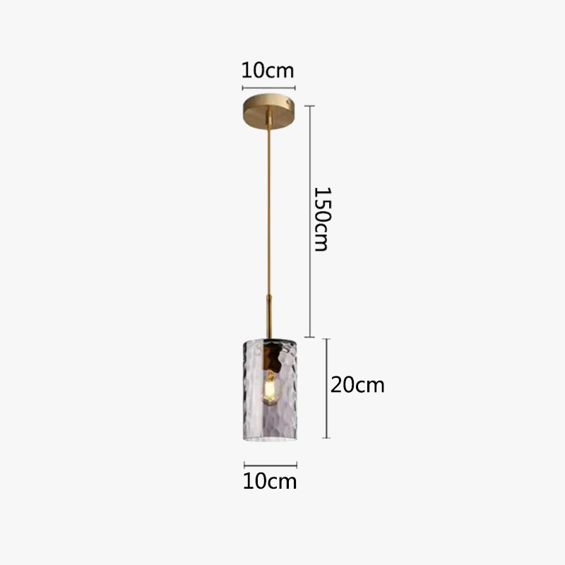 Nordic LED Glass Pendant Light for Kitchen Lighting