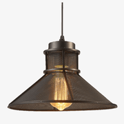 Industrial Style Copper Cone Shade LED Pendant Light