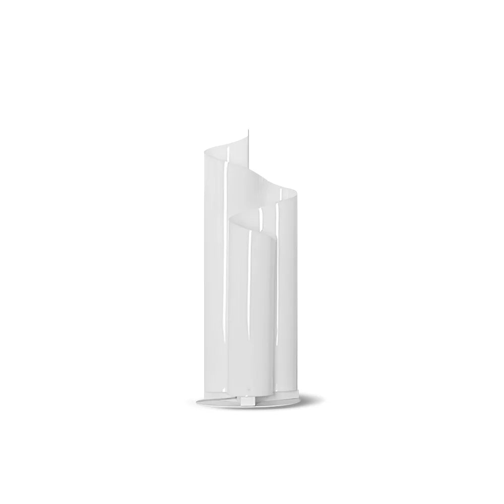 lampe de table minimaliste en acrylique transparent et aluminium décoratif